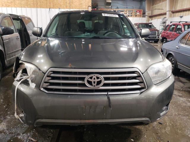 JTEES41A692144082 - 2009 TOYOTA HIGHLANDER GREEN photo 5