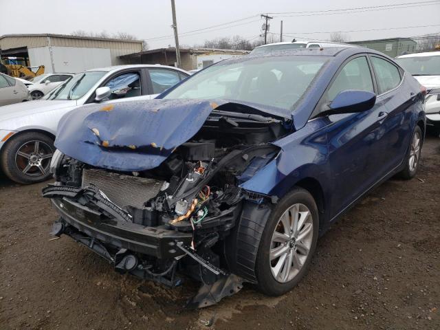 5NPDH4AE5FH556277 - 2015 HYUNDAI ELANTRA SE BLUE photo 1