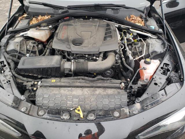 ZARFAEDN9J7572936 - 2018 ALFA ROMEO GIULIA Q4 შავი ფოტო 11