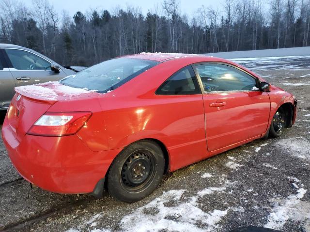 2HGFG11638H004194 - 2008 HONDA CIVIC LX RED photo 3