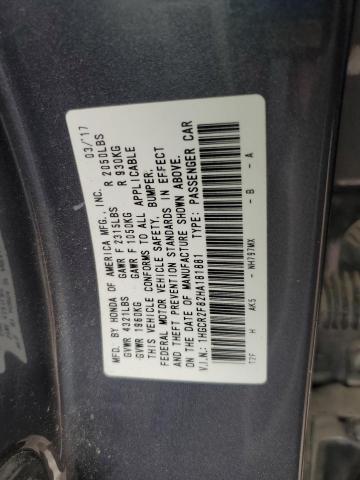 1HGCR2F82HA181881 - 2017 HONDA ACCORD EXL 灰色 照片 12