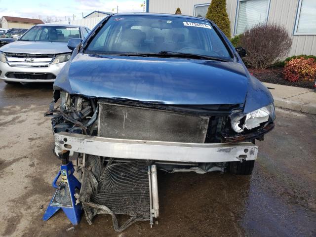 19XFA16539E052310 - 2009 HONDA CIVIC LX BLUE photo 5