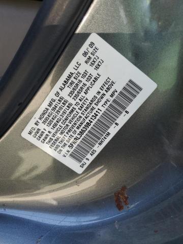 5FNRL38639B413411 - 2009 HONDA ODYSSEY EXL 灰色 照片 13