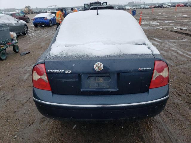 WVWBD63B25E002663 - 2005 VOLKSWAGEN PASSAT GLS 4MOTION BLUE photo 6