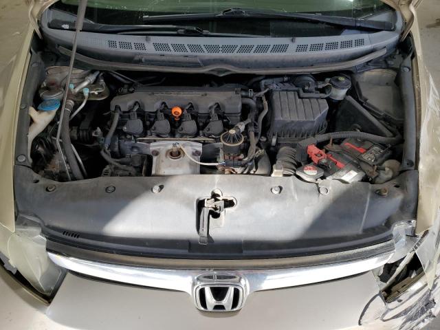 1HGFA16568L080724 - 2008 HONDA CIVIC LX კრემისფერი ფოტო 11
