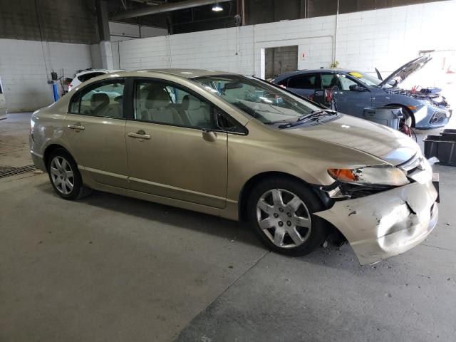 1HGFA16568L080724 - 2008 HONDA CIVIC LX კრემისფერი ფოტო 4