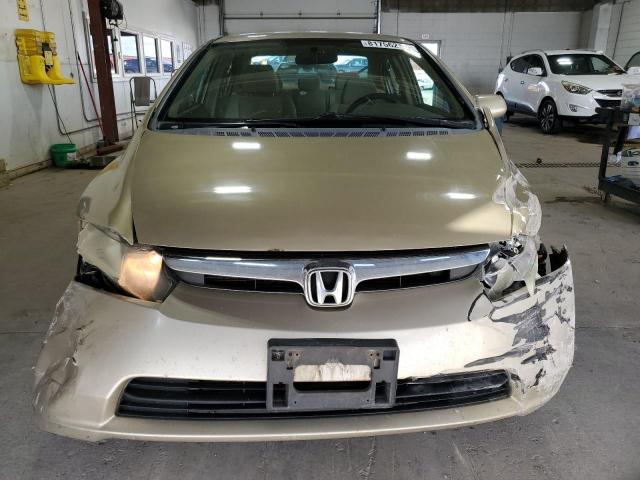 1HGFA16568L080724 - 2008 HONDA CIVIC LX კრემისფერი ფოტო 5