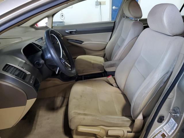 1HGFA16568L080724 - 2008 HONDA CIVIC LX კრემისფერი ფოტო 7