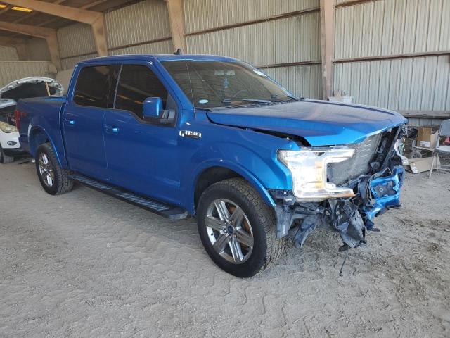 1FTEW1E42KKE29458 - 2019 FORD F150 SUPERCREW BLUE photo 4