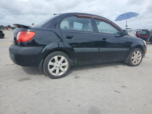 KNADE223296574855 - 2009 KIA RIO BASE BLACK photo 3