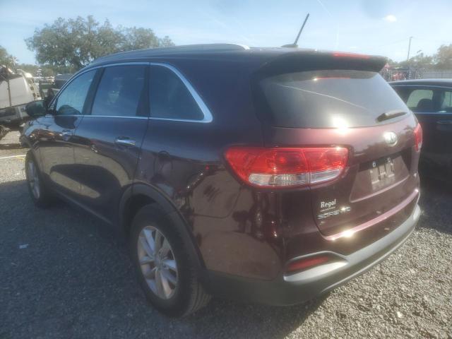 5XYPG4A3XHG250703 - 2017 KIA SORENTO LX BURGUNDY photo 2