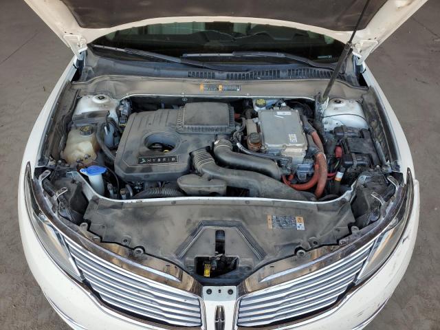 3LN6L2LU1DR806183 - 2013 LINCOLN MKZ HYBRID თეთრი ფოტო 11