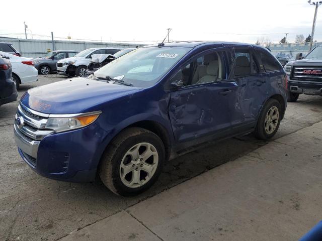 2FMDK3G91DBA65070 - 2013 FORD EDGE SE BLUE photo 1