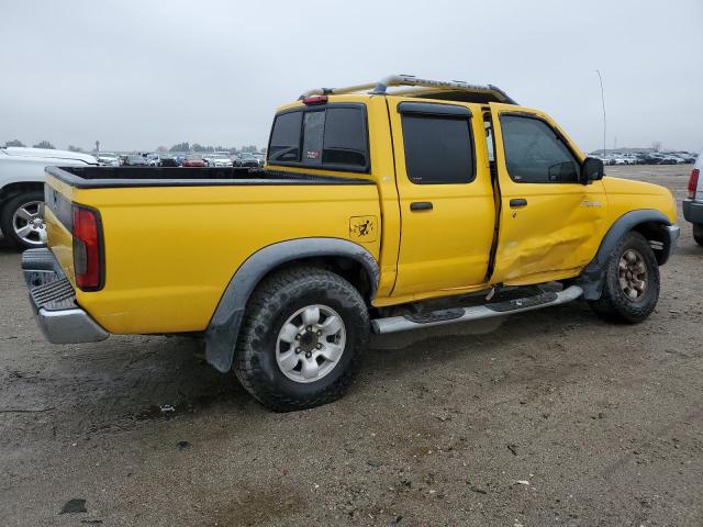 1N6ED27T1YC392676 - 2000 NISSAN FRONTIER CREW CAB XE YELLOW photo 3