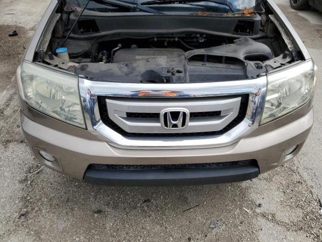 5FNYF48489B016722 - 2009 HONDA PILOT EX თაფლისფერი ფოტო 12