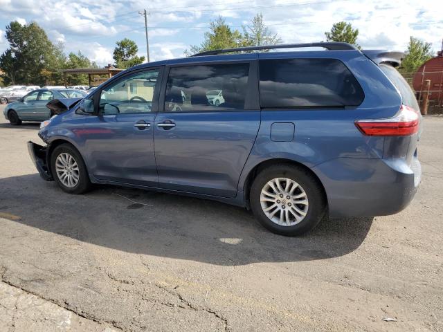 5TDYK3DC2FS675826 - 2015 TOYOTA SIENNA XLE BLUE photo 2