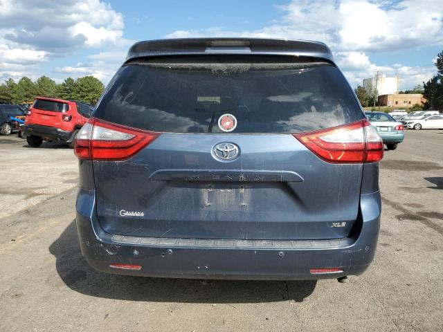 5TDYK3DC2FS675826 - 2015 TOYOTA SIENNA XLE BLUE photo 6