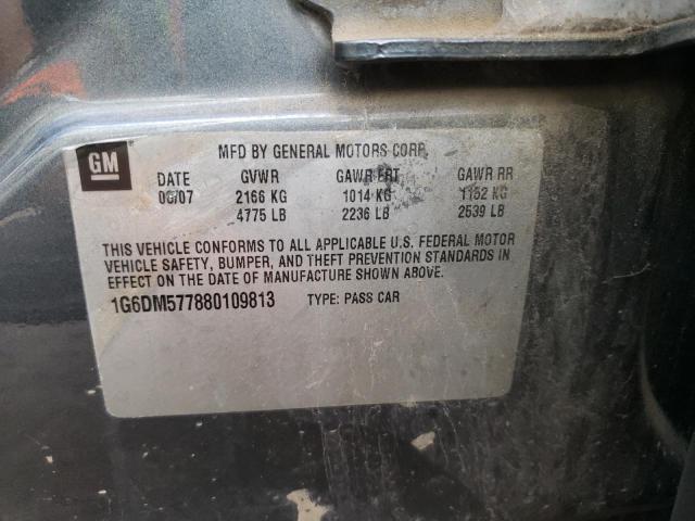 1G6DM577880109813 - 2008 CADILLAC CTS GRAY photo 12