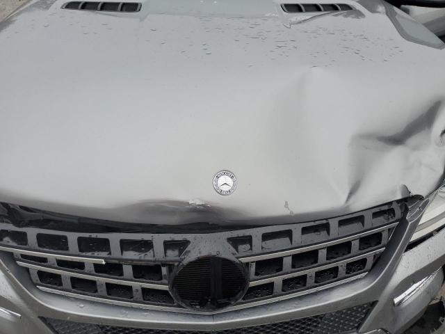 4JGDA5HB2FA484933 - 2015 MERCEDES-BENZ ML 350 4MATIC GRAY photo 12