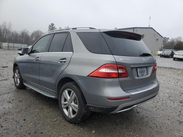 4JGDA5HB2FA484933 - 2015 MERCEDES-BENZ ML 350 4MATIC GRAY photo 2