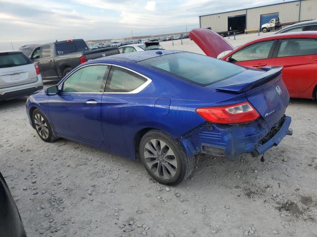 1HGCT1B81EA005725 - 2014 HONDA ACCORD EXL BLUE photo 2