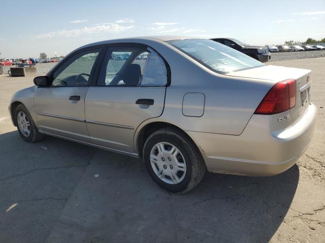 1HGES16591L036084 - 2001 HONDA CIVIC LX TAN photo 2