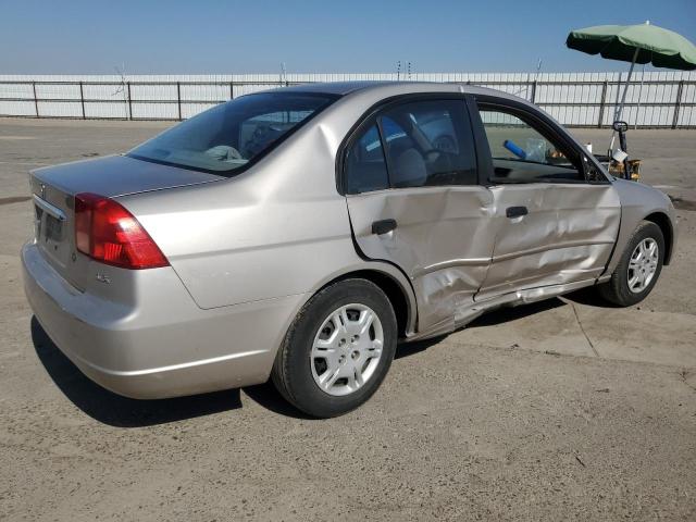 1HGES16591L036084 - 2001 HONDA CIVIC LX TAN photo 3