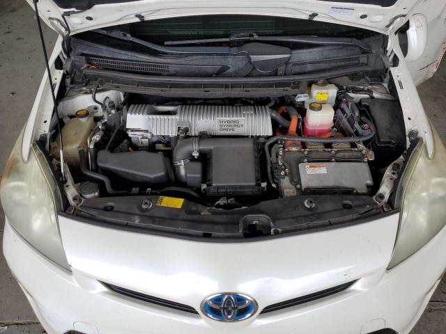 JTDKN3DU6C5438571 - 2012 TOYOTA PRIUS თეთრი ფოტო 11