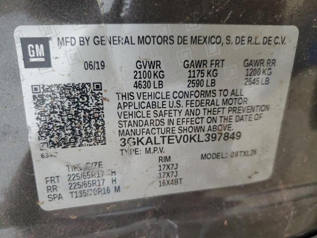 3GKALTEV0KL397849 - 2019 GMC TERRAIN SLE 棕色 照片 13