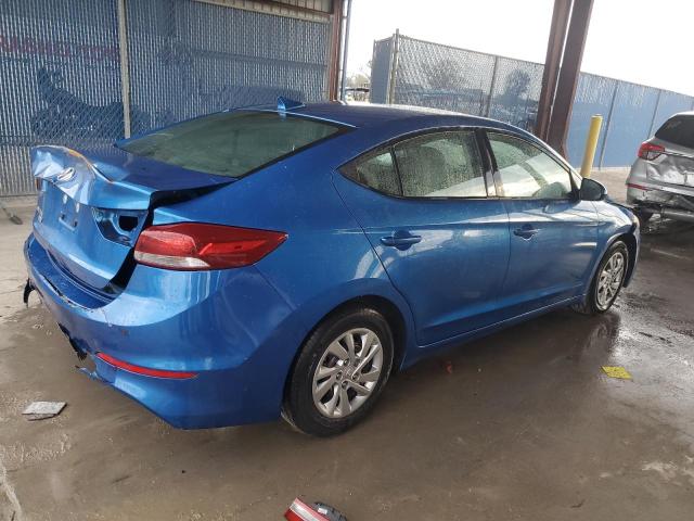 KMHD74LF3HU417729 - 2017 HYUNDAI ELANTRA SE BLUE photo 3