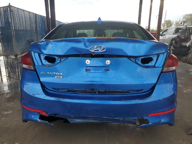 KMHD74LF3HU417729 - 2017 HYUNDAI ELANTRA SE BLUE photo 6