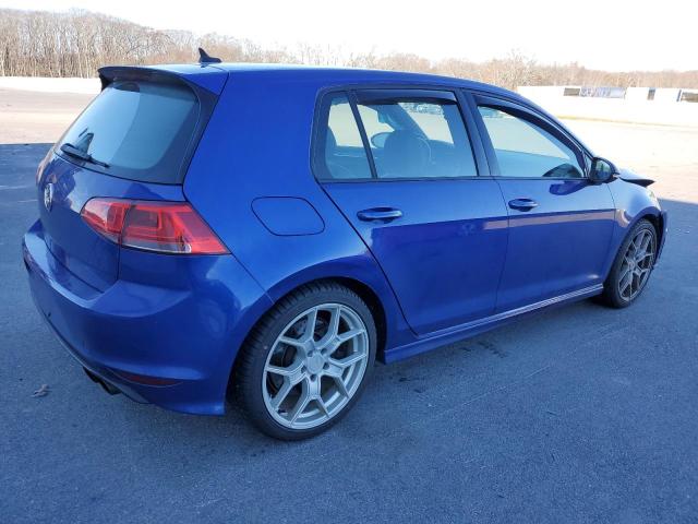 WVWUF7AU7GW122890 - 2016 VOLKSWAGEN GOLF R BLUE photo 3