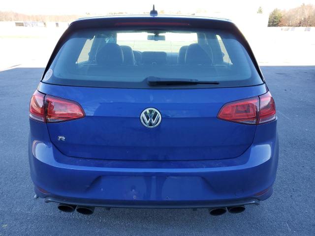 WVWUF7AU7GW122890 - 2016 VOLKSWAGEN GOLF R BLUE photo 6