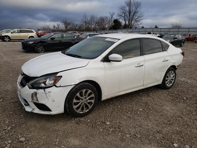 3N1AB7AP8KY375858 - 2019 NISSAN SENTRA S WHITE photo 1