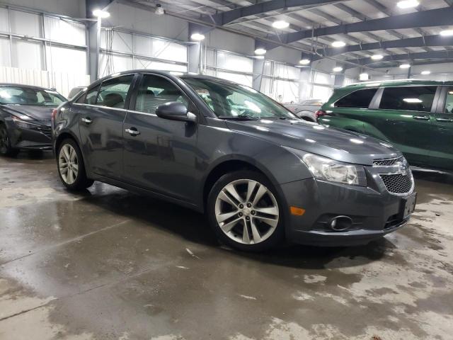 1G1PG5SB0D7116360 - 2013 CHEVROLET CRUZE LTZ GRAY photo 4