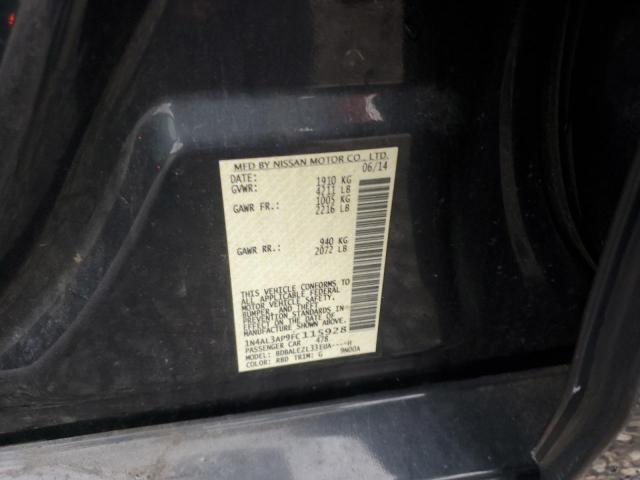 1N4AL3AP9FC115928 - 2015 NISSAN ALTIMA 2.5 黑色 照片 12