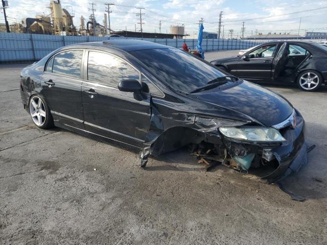 1HGFA16807L025422 - 2007 HONDA CIVIC EX BLACK photo 4