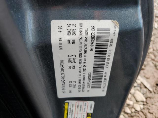1C3EL55R76N285653 - 2006 CHRYSLER SEBRING TOURING 绿色 照片 12