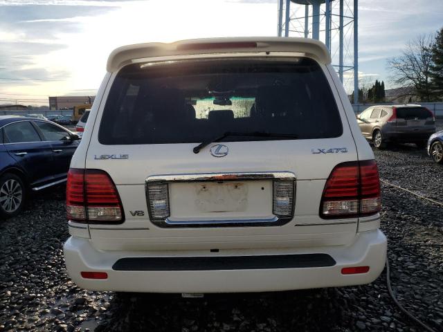 JTJHT00WX64008264 - 2006 LEXUS LX 470 WHITE photo 6