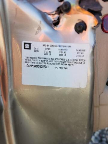 1G4HP52K45U207741 - 2005 BUICK LESABRE CUSTOM ბეჟი ფოტო 13