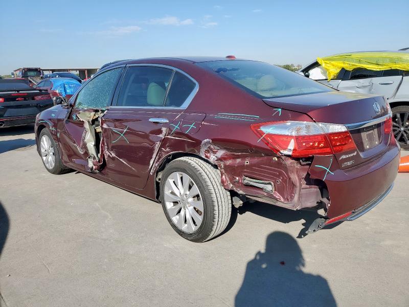 1HGCR2F80FA163229 - 2015 HONDA ACCORD EXL MAROON photo 2