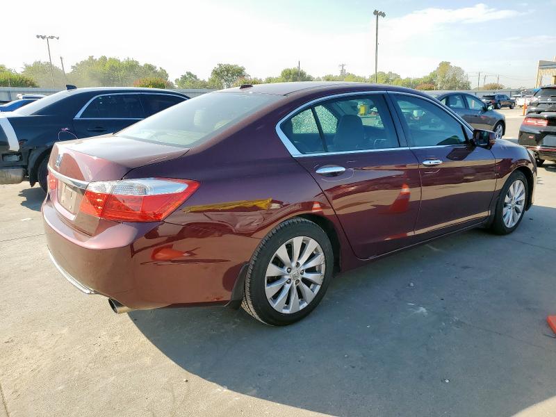 1HGCR2F80FA163229 - 2015 HONDA ACCORD EXL MAROON photo 3