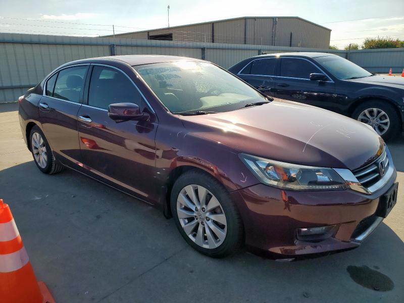 1HGCR2F80FA163229 - 2015 HONDA ACCORD EXL MAROON photo 4