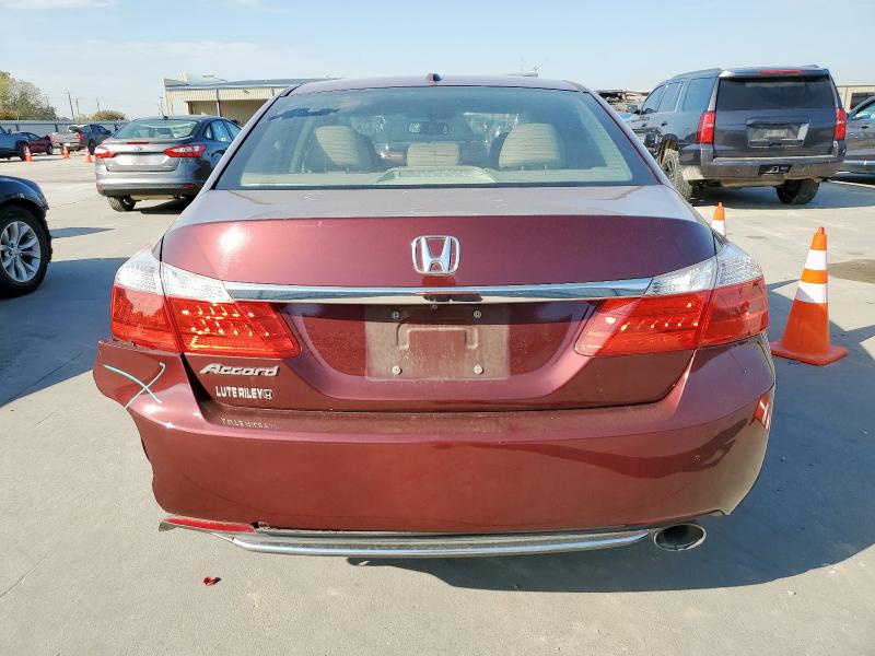 1HGCR2F80FA163229 - 2015 HONDA ACCORD EXL MAROON photo 6