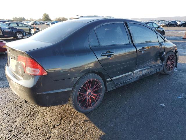 2HGFA16548H340339 - 2008 HONDA CIVIC LX BLACK photo 3