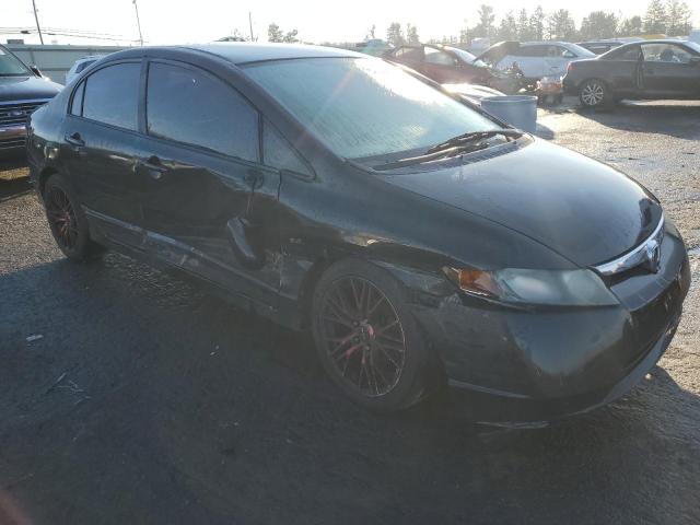 2HGFA16548H340339 - 2008 HONDA CIVIC LX BLACK photo 4