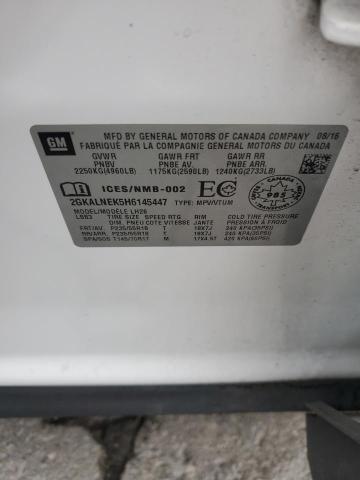 2GKALNEK5H6145447 - 2017 GMC TERRAIN SLE 白色 照片 13