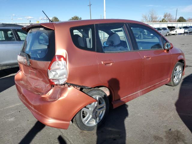 JHMGD37627S065279 - 2007 HONDA FIT S 橙色 照片 3
