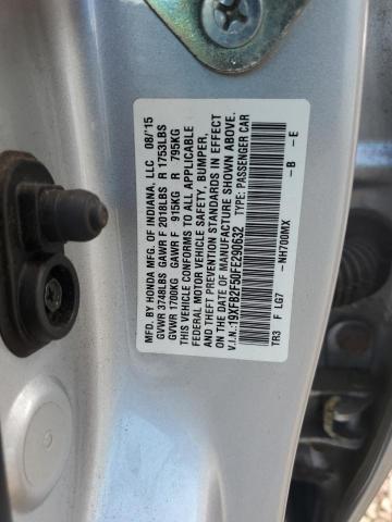 19XFB2F50FE290632 - 2015 HONDA CIVIC LX 银色 照片 13