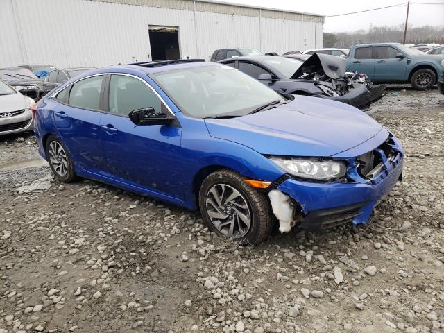 2HGFC2F73JH561650 - 2018 HONDA CIVIC EX BLUE photo 4